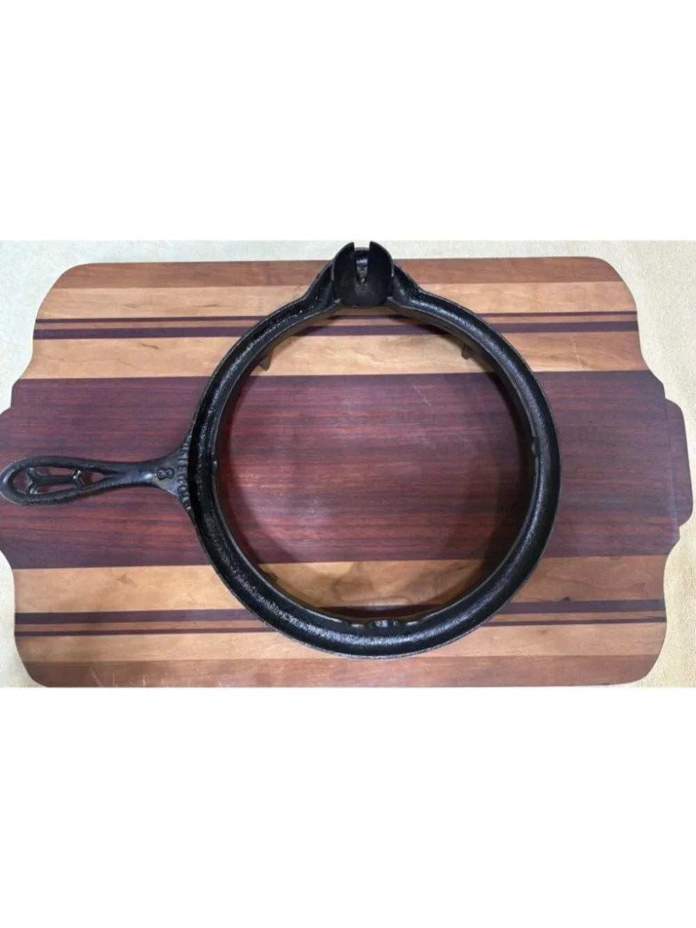 Vtg Griswold No.8 Waffle Maker Cast Iron 1908 Co American Low Base 975,976,977
